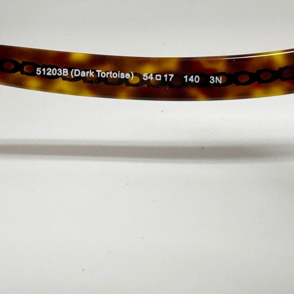 Coach HC 8322 C6183 Dark Tortoise Gold Chain Link Butterfly Sunglasses 54-17-140